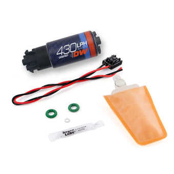 compare product DeatschWerks 05-10 Scion TC DW430C 430lph Compact Fuel Pump with Clips
