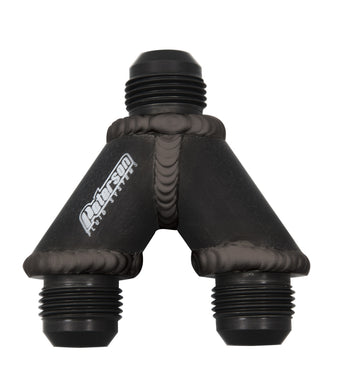 compare product Peterson Fluid Systems Y-Manifold -12AN Male To -10/10