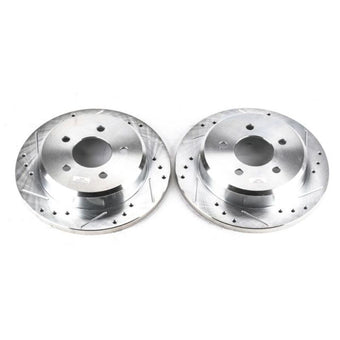 compare product Power Stop 1993 Ford Mustang Front Evolution Drilled & Slotted Rotors - Pair