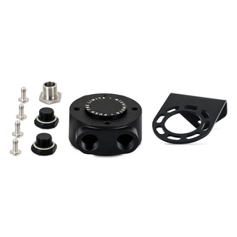 compare product Mishimoto 3/4 - 16 Thread Remote Oil Filter Mount - Black