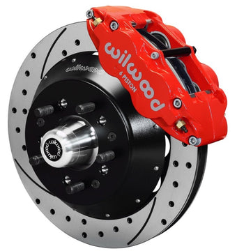 compare product Wilwood Narrow Superlite 6R Dust-Seal Big Brake Front Brake Kit 14in. Drilled w/ Wilwood Pro Spindle