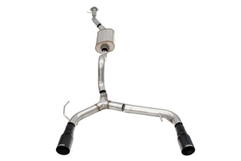 compare product Corsa 21-25 Ford Bronco 2.3L 4-Door 2.75in Cat-Back Dual Rear Exhaust w/ 4in Straight-Cut Black Tips