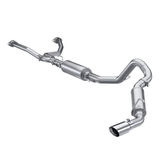 compare product MBRP 2022 Toyota Tundra 3.5L Dual Cat-back 4in Single Side Exit Dual Wall Angle Cut Tip - T304