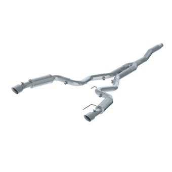 compare product MBRP 15-18 Ford Mustang EcoBoost 2.3L T409 3in Cat Back Dual Split Rear Exit (Race Version)