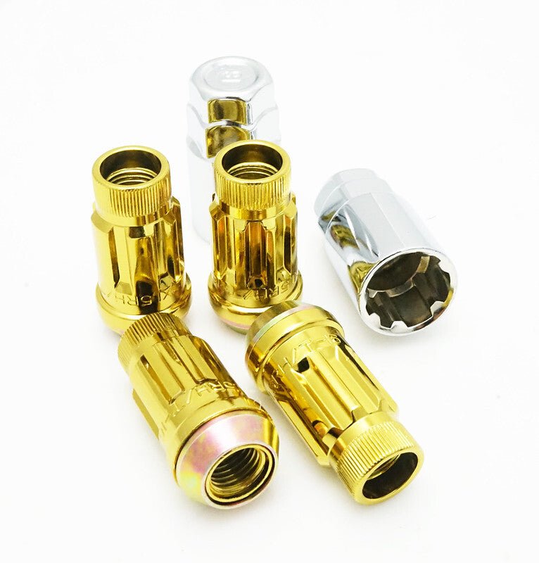 Wheel Mate Muteki SR45R Lug Nut Kit Lock Set 12x1.25 45mm - Yellow - My Store