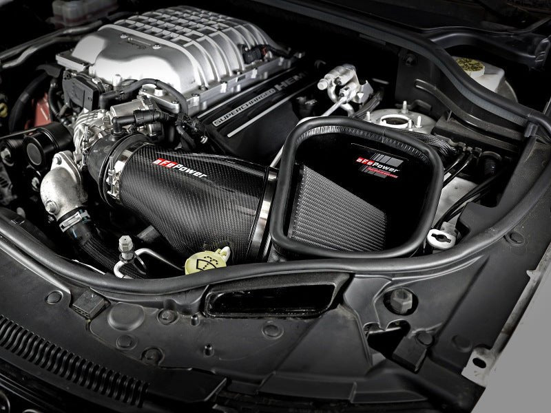 aFe Track Series Carbon Fiber Pro Dry S AIS - 2018 Jeep Grand Cherokee Trackhawk (WK2) V8 - 6.2L(SC) - My Store