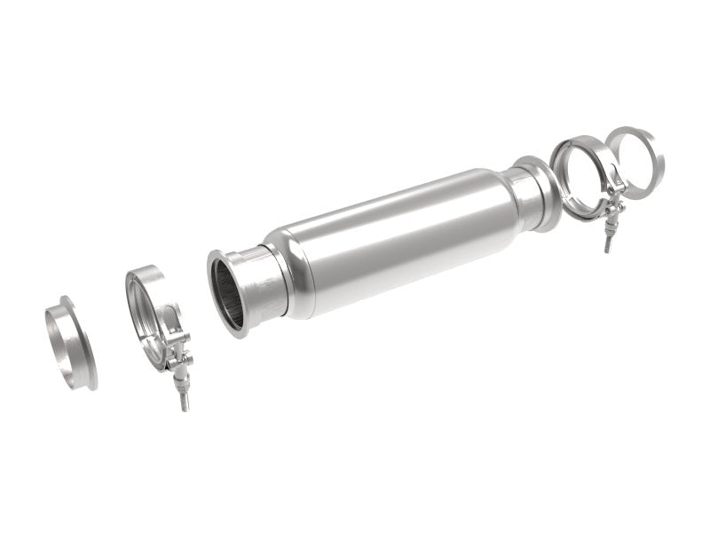 aFe MACH Force - Xp Resonator 3 IN Inlet/Outlet x 4 IN Dia. x 12 IN Body x 16 IN Overall Length - My Store
