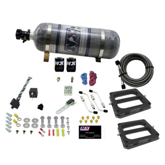 compare product Nitrous Express Dual Dom/Alc Nitrous Kit (100-500HP) w/Composite Bottle