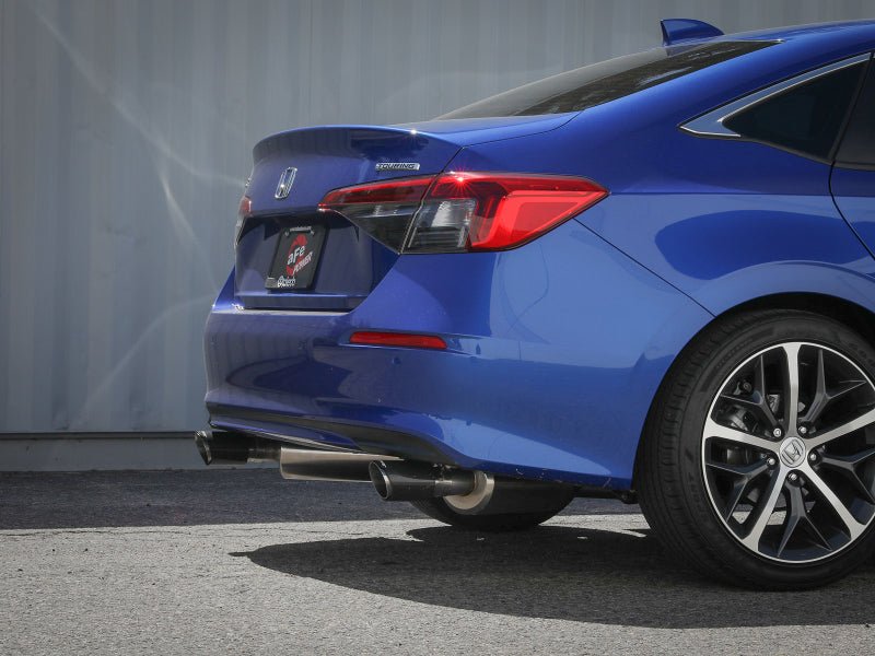 aFe Takeda 2.5in 304 SS Cat - Back Exhaust System w/CF Tips 2022+ Honda Civic L4 - 1.5L (t) - My Store