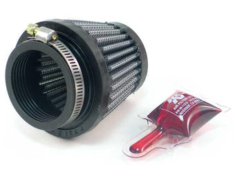 compare product K&N Filter Universal Rubber Filter 1 3/4 inch Flange 3 inch Base 2 inch Top 2.5 inch Height