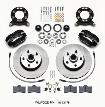 compare product Wilwood Forged Dynalite-M Front Kit 11.30in 1 PC Rotor&Hub 1965-1969 Mustang Disc & Drum Spindle