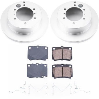 compare product Power Stop 97-04 Mitsubishi Montero Sport Rear Z17 Evolution Geomet Coated Brake Kit