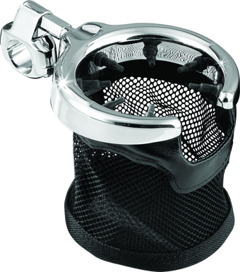 compare product Kuryakyn Drink Holder with Mesh Basket 1 inch Clamp Chrome