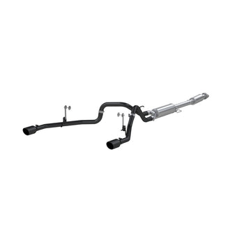 compare product MBRP 2021+ F-150 2.7L/ 3.5L Ecoboost, 5.0L 3in Cat Back 2.5in Dual Split Rear - Black Coated