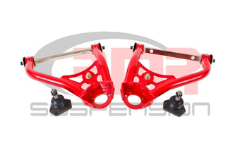 compare product BMR 67-69 1st Gen F-Body Pro-Touring Upper A-Arms w/ Tall Ball Joint (Delrin) - Red