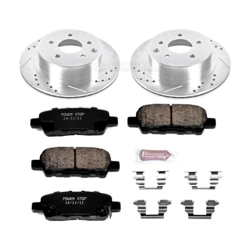Power Stop 11 - 19 Nissan Leaf Rear Z23 Evolution Sport Brake Kit - My Store