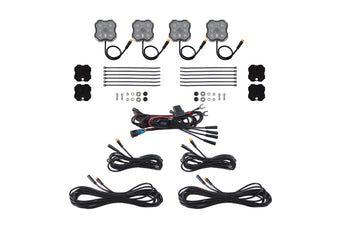 compare product Diode Dynamics Rock Light - Red/White M8 Magnet 4-Pack