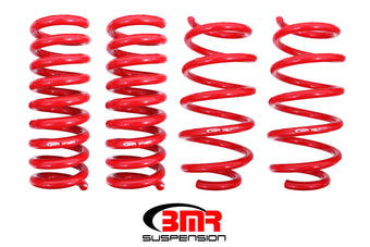 compare product BMR 08-19 Dodge Challenger Lowering Springs 1.25in Drop - Set of 4 - Red