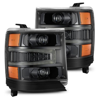 compare product AlphaRex 16-18 Chevy 1500HD LUXX LED Proj Headlights Alpha-BK w/Seq Atv Lgt / SeqSig (Req PN 810023)