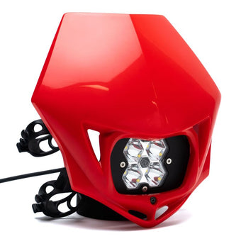 compare product Baja Designs Squadron 2.0 Sport (Spot) - Clear w/MC Race LED Light - Red