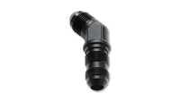 Vibrant - 3AN Bulkhead Adapter 45 Degree Elbow Fitting - Anodized Black Only - My Store