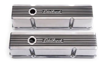 compare product Edelbrock Valve Cover Elite II Series Chevrolet 1959-1986 262-400 CI V8 Tall Polished