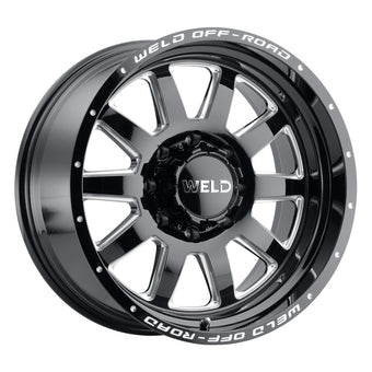 compare product Weld Off-Road W102 20X9.0 Stealth 6X135 6X139.7 ET00 BS5.00 Gloss Black MIL 106.1