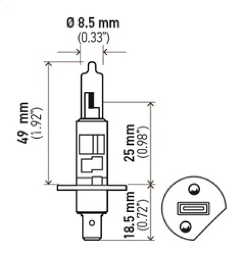 Hella Optilux H1 100W XB Extreme White Bulbs (Pair) - My Store