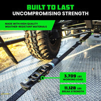 Rhino USA Heavy Duty Vehicle Tie Down Kit - Black - My Store