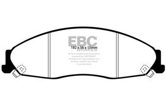compare product EBC 02-05 Cadillac CTS 2.6 Ultimax2 Front Brake Pads