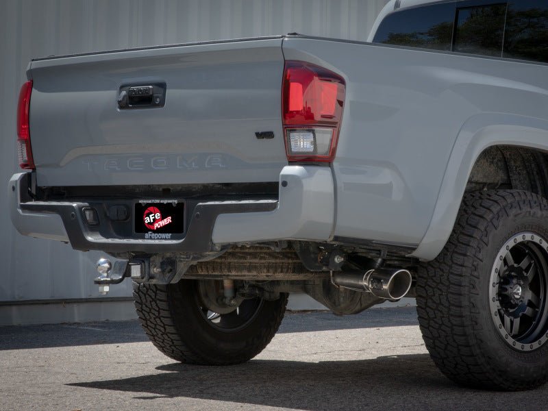 aFe 16 - 22 Toyota Tacoma Apollo GT Series 2.5in. - 3in. 409 SS Cat - Back Exhaust System w/ Black Tip - My Store