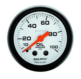 compare product Autometer Phantom 52mm 0-100 PSI Mechanical Oil Pressure Gauge