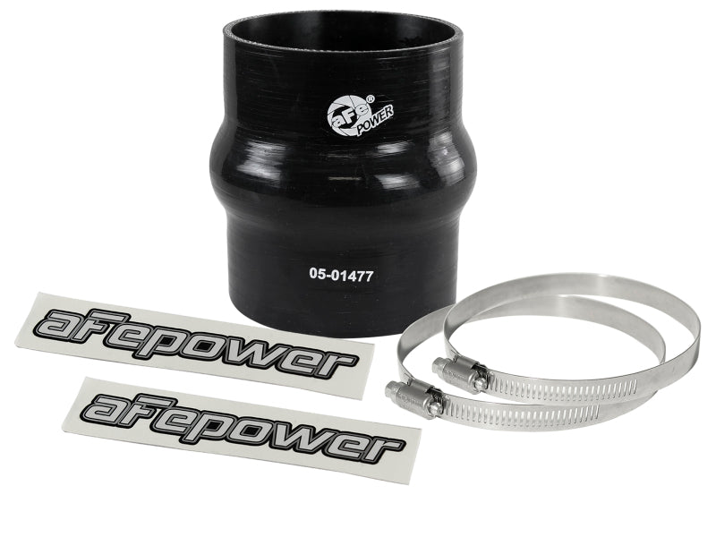 aFe Magnum FORCE Intake Coupling Kit (3 - 1/8 IN ID x 4 IN L) Straight Coupler w/ Hump - Black - My Store