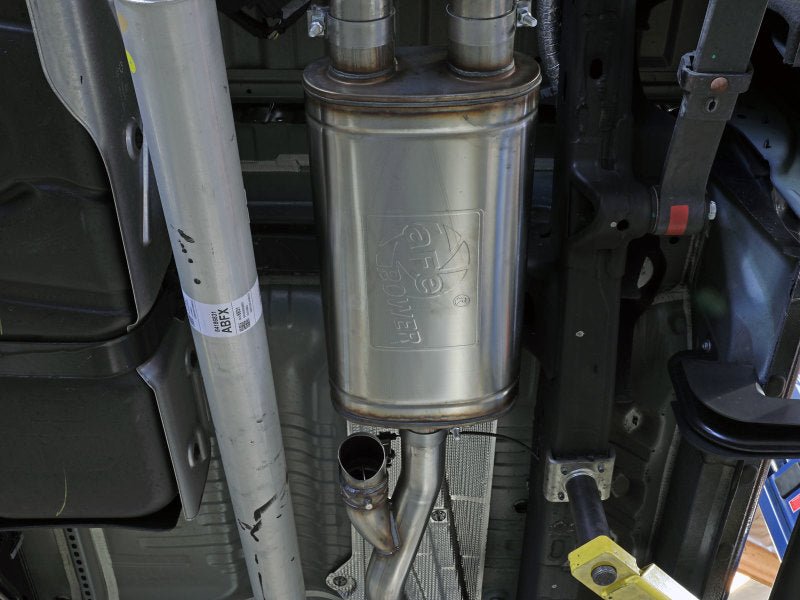 aFe Gemini XV 3in 304 SS Cat - Back Exhaust w/ Cutout 19 - 21 GM Silverado/Sierra 1500 V8 - w/ Black Tips - My Store