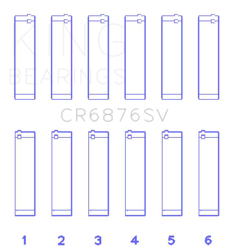 King Engine Bearings Mercedes Benz Om 642 Sputter Replacement (Size +0.50mm) Conrod Bearing Set - My Store