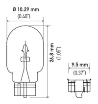 Hella Bulb 2825 12V 5W 4CP W2.1x9.5d T3.25 - My Store