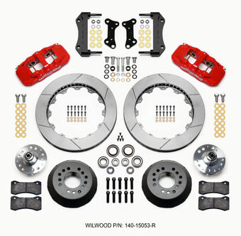 compare product Wilwood AERO6 Front Hub Kit 15.00 Red 67-69 Camaro 64-72 Nova Chevelle