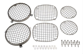 compare product Kentrol 76-86 Jeep Wire Mesh Guard Set 6 Pieces CJ - Polished Silver