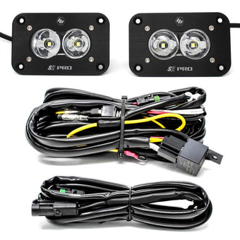 compare product Baja Designs S2 Pro Flush Mount LED Light Pod Kit Work/Scene Pattern - Pair