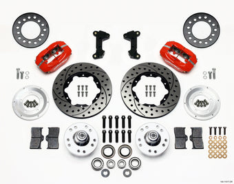compare product Wilwood Forged Dynalite Front Kit 11.00in Drill-Red 74-80 Pinto/Mustang II Disc Spindle only