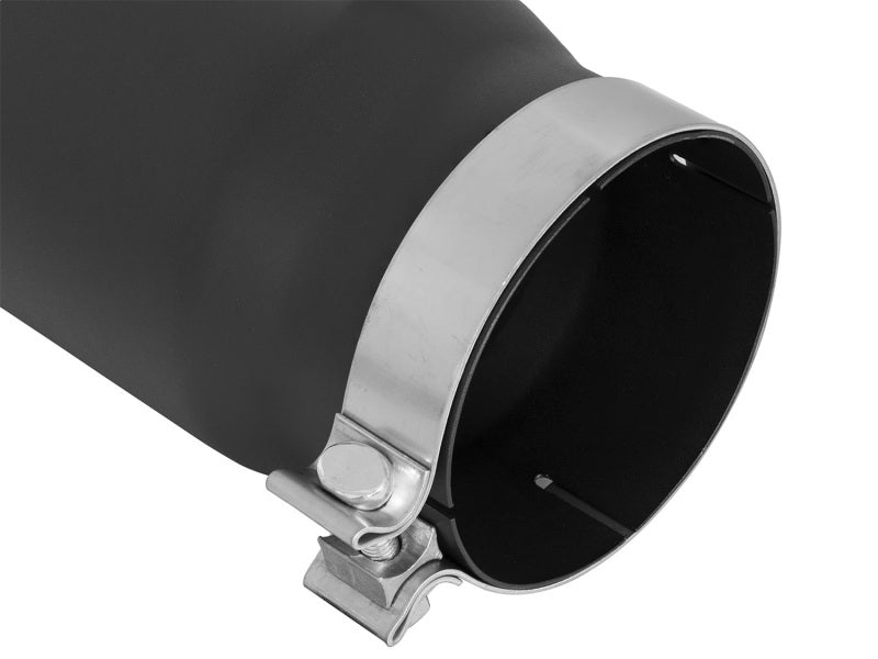 aFe Power MACH Force - Xp 5in In x 6in Out x 15in L Bolt - On 409 SS Exhaust Tip - Black - My Store