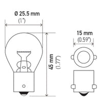 Hella Bulb 93 12V 13W BA15s S8 - My Store
