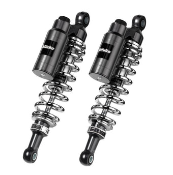 compare product Bitubo WMT0 Twinshocks Adj.: Spring Preload, Reb., Comp., Length 330mm, Piggyback Tank, Chr Edition