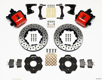 compare product Wilwood Combination Parking Brake Rear Kit 11.00in Drilled Red Civic / Integra Drum 2.71 Hub Offset