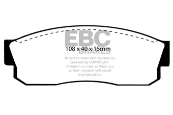 compare product EBC 83-86 Nissan Pulsar 1.5 Turbo Greenstuff Front Brake Pads