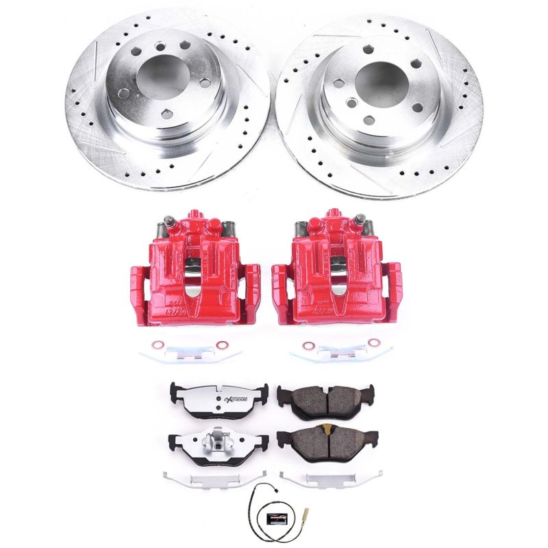 Power Stop 11 - 13 BMW 328i Rear Z26 Street Warrior Brake Kit w/Calipers - My Store