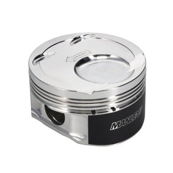 compare product Manley Ford 3.5L Ecoboost 3.642in Bore 1.239in Comp Height -8.5cc Dish Extreme Duty Piston Set