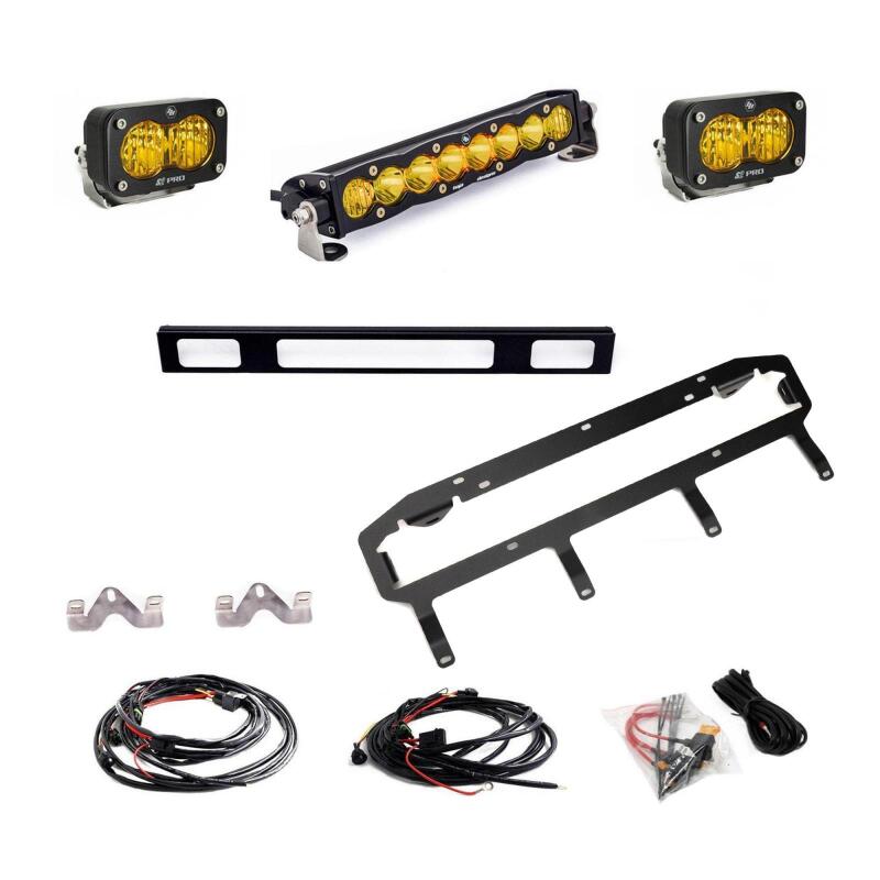 Baja Designs 2025 Toyota 4Runner TRD 10in Pro S2 Pro Grille Light Replacement Kit - Amber - My Store