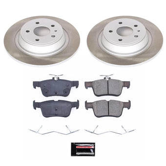 compare product Power Stop 13-16 Lincoln MKZ Rear Semi-Coated Rotor Kit