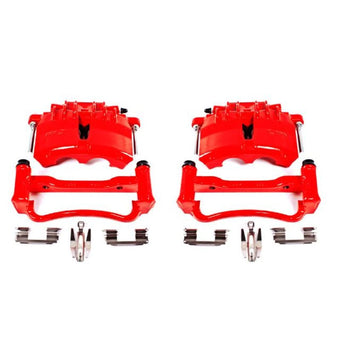 compare product Power Stop 03-04 Ford Mustang Front Red Calipers w/Brackets - Pair
